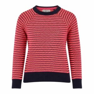 Komodo Sweater Womens 2 Orange Sustainable Organic Cotton Crew Neck Ethical